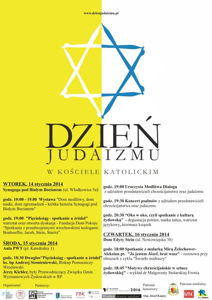 Plakat na Dzień Judaizmu